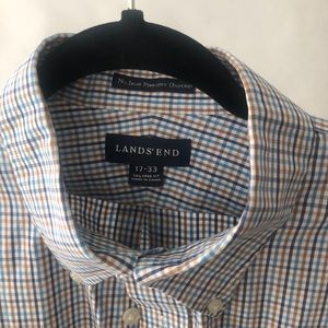 Men’s Lands End Dress Shirt 17/33
